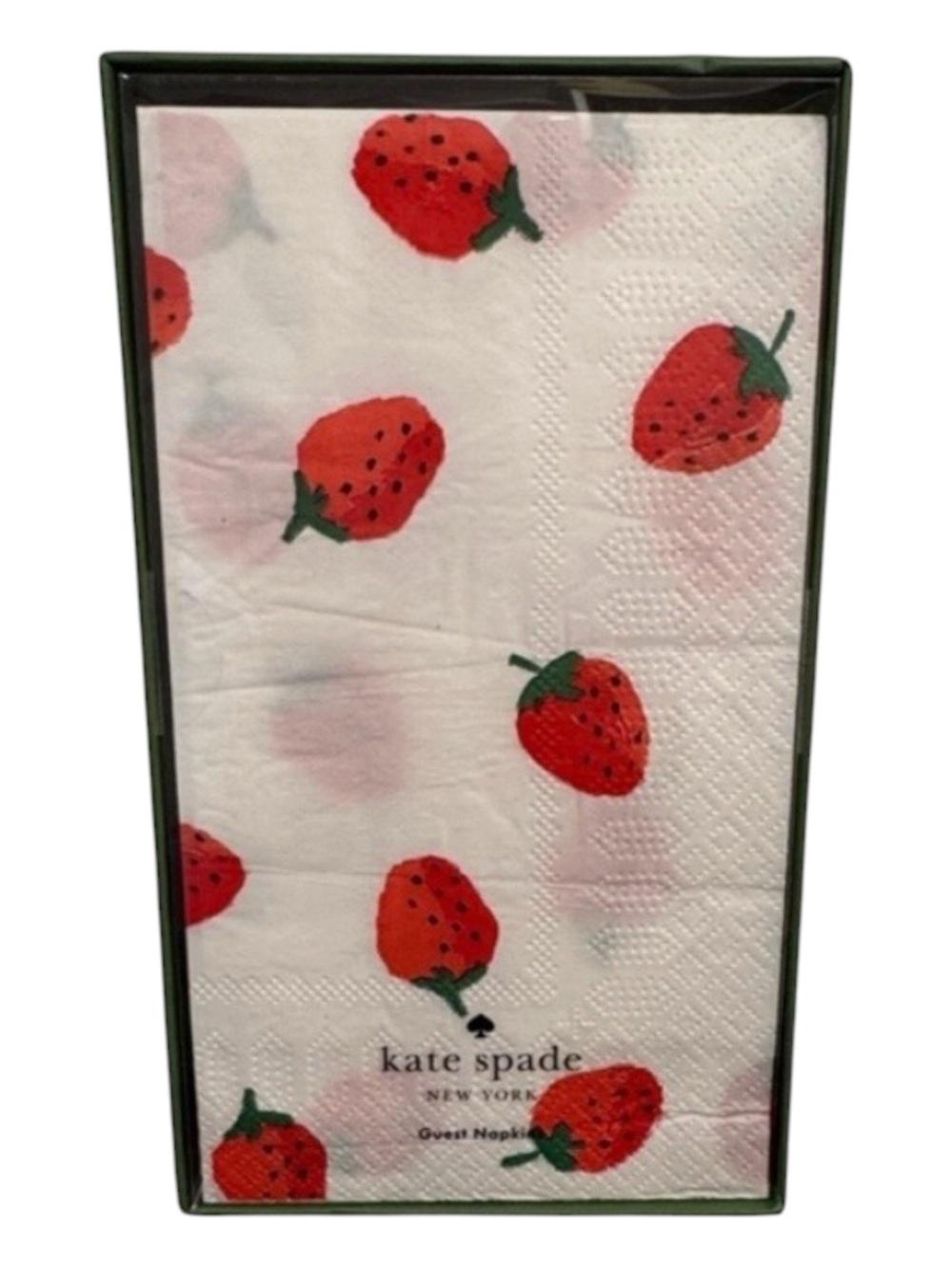 🆕 Kate Spade  Strawberry Guest Napkin Set